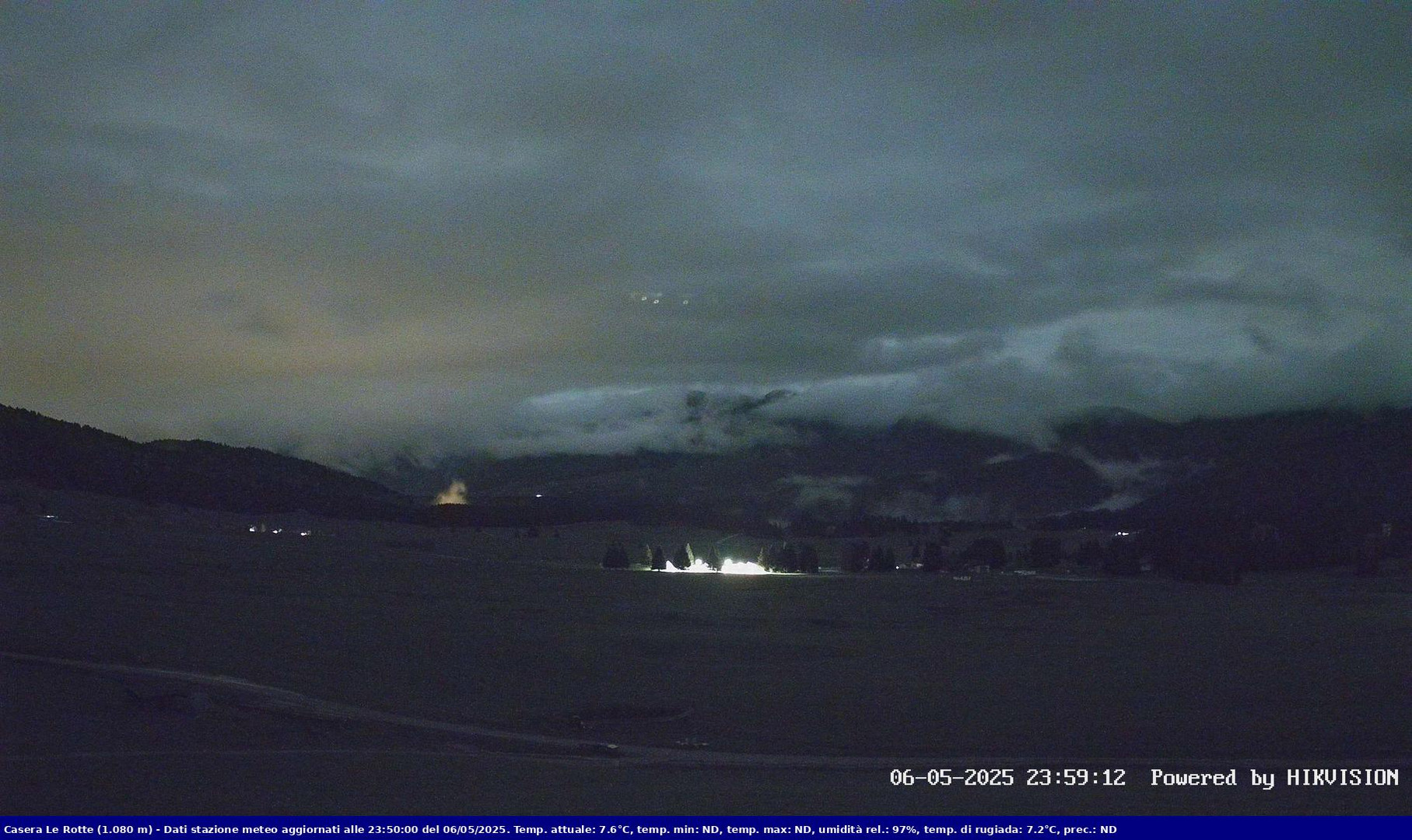 time-lapse frame, Pian Cansiglio - Casera Le Rotte webcam