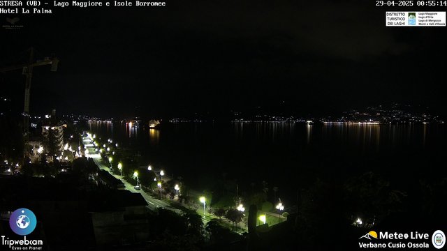 time-lapse frame, Stresa webcam