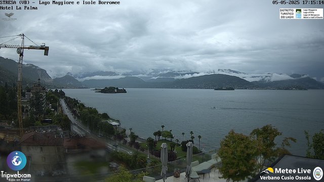 time-lapse frame, Stresa webcam