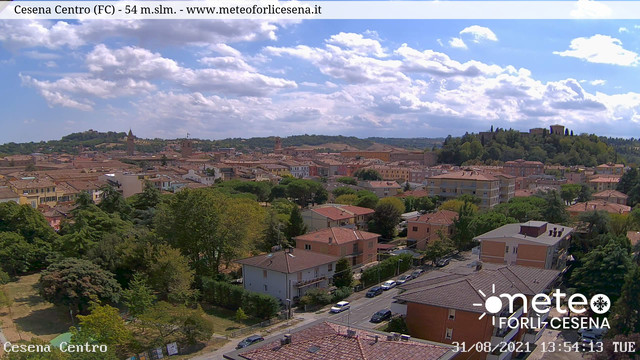 time-lapse frame, Cesena 31 agosto webcam