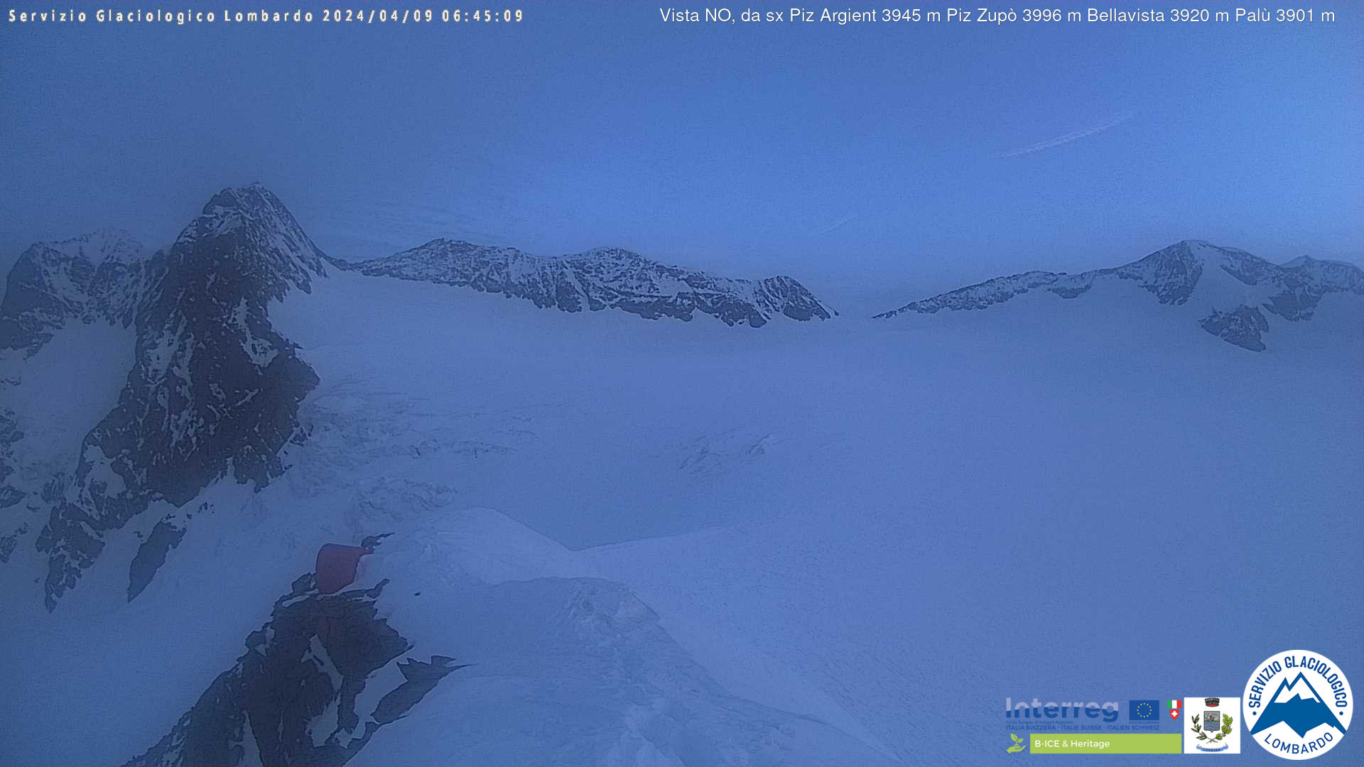time-lapse frame, Altopiano Fellaria Palù 3560 m nord webcam