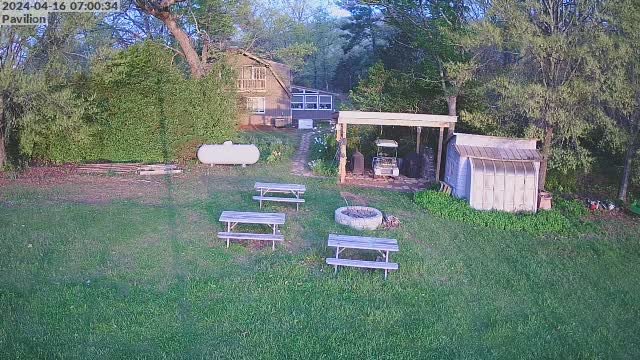 time-lapse frame, Pavilion webcam
