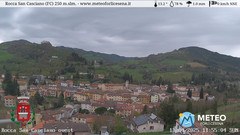 view from Rocca San Casciano on 2025-04-13