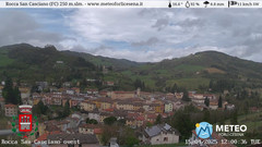 view from Rocca San Casciano on 2025-04-15