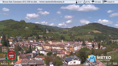 view from Rocca San Casciano on 2025-04-22