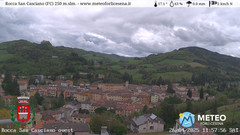 view from Rocca San Casciano on 2025-04-26
