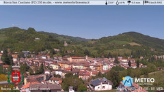 view from Rocca San Casciano on 2025-04-30