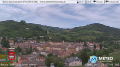 view from Rocca San Casciano on 2025-05-03