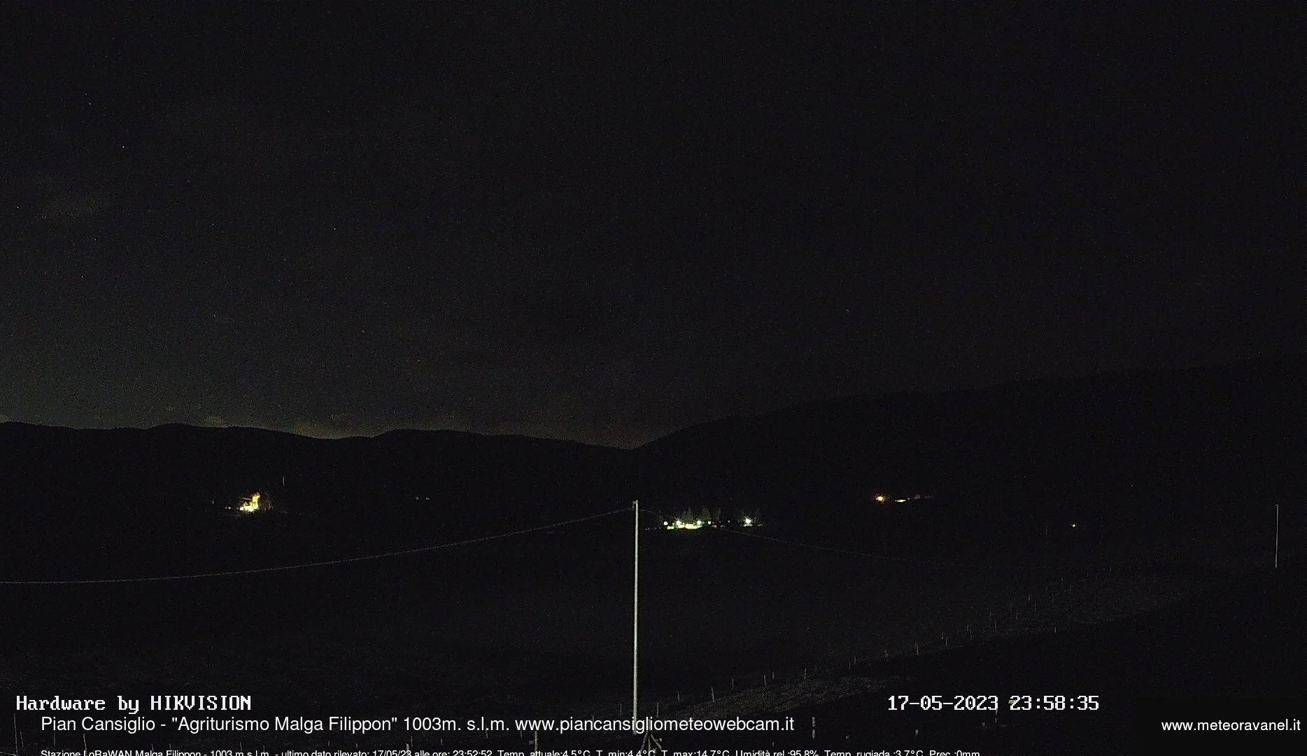 time-lapse frame, Pian Cansiglio - Agriturismo Malga Filippon webcam