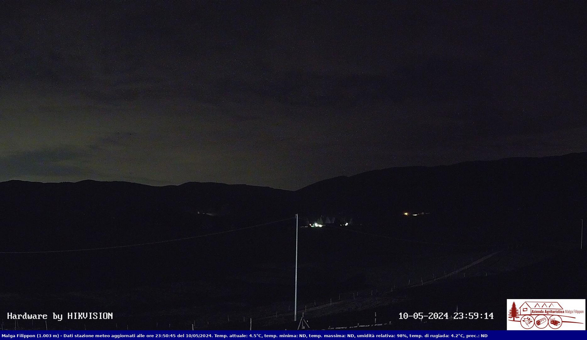 time-lapse frame, Pian Cansiglio - Agriturismo Malga Filippon webcam