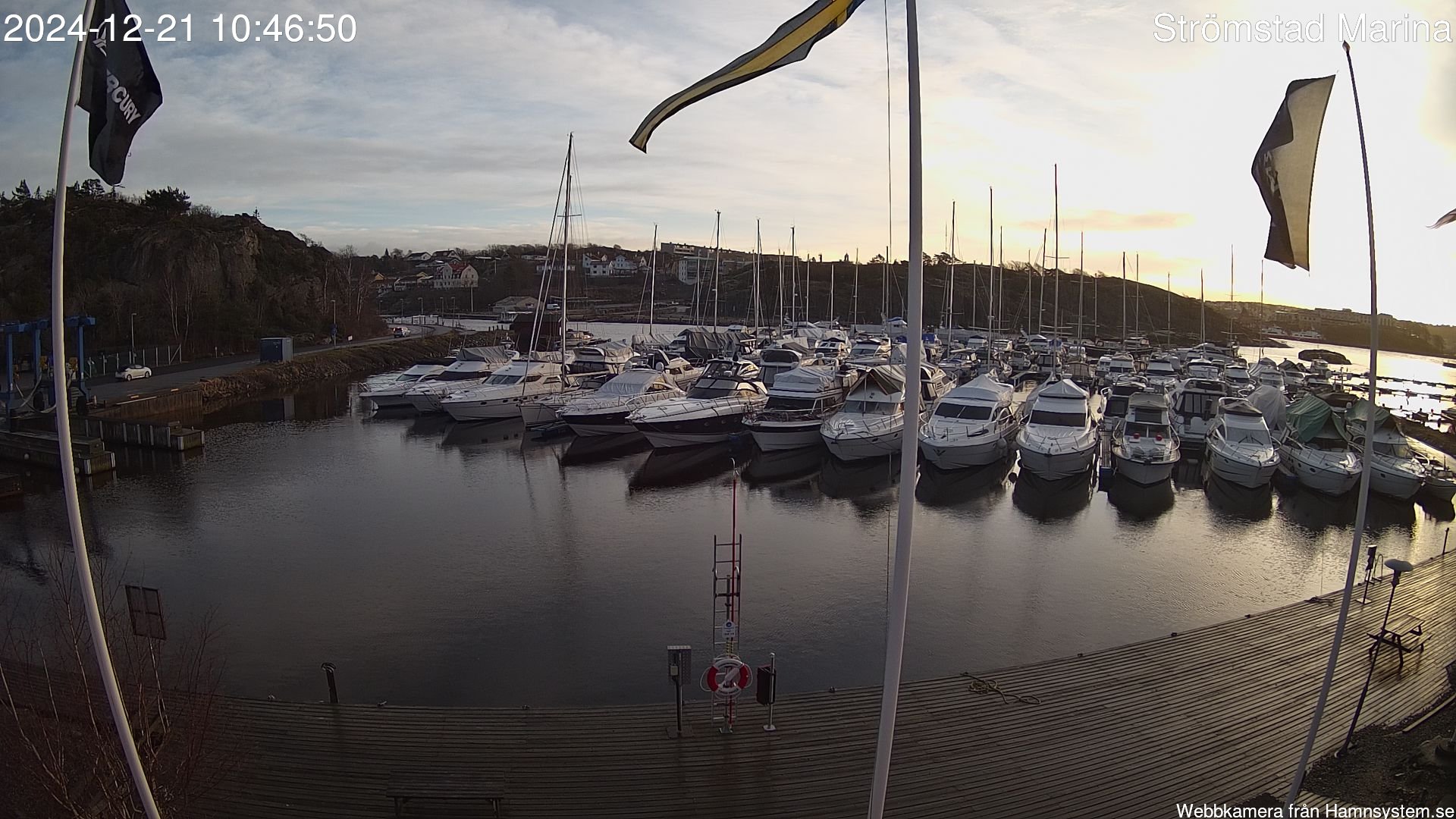 time-lapse frame, Strömstad Marina webcam