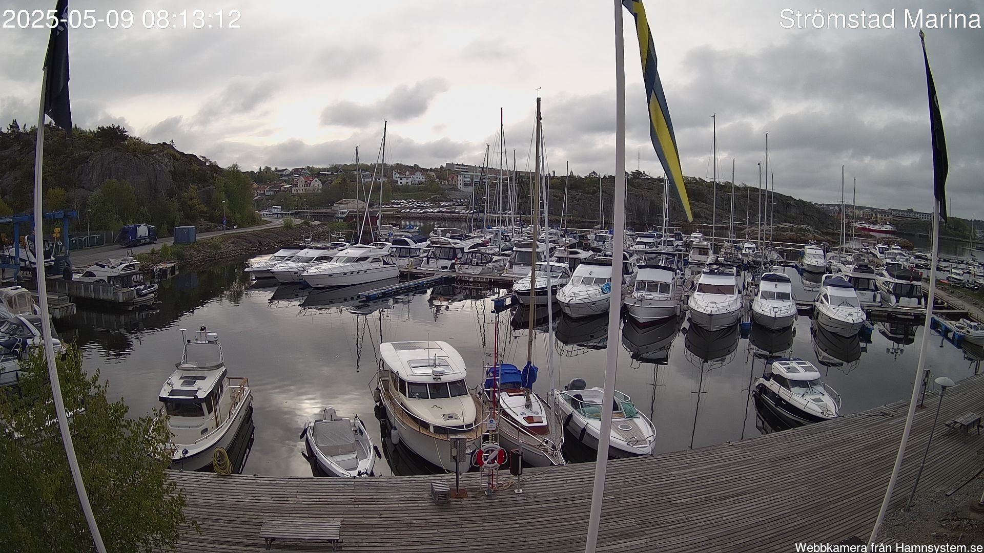 time-lapse frame, Strömstad Marina webcam