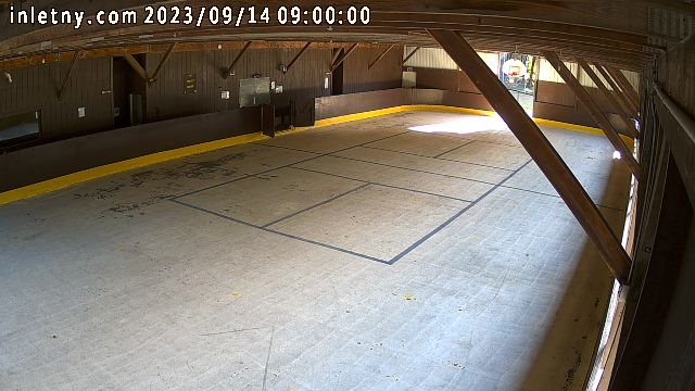 time-lapse frame, Inlet Fern Park Rink webcam