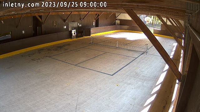 time-lapse frame, Inlet Fern Park Rink webcam
