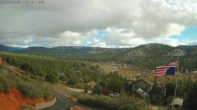 time-lapse frame, 12-01-2023 First Snow w/ Elk webcam