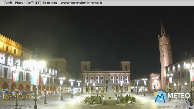 time-lapse frame, Forlì - Piazza Saffi webcam