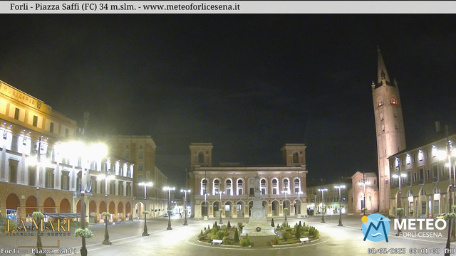 time-lapse frame, Forlì - Piazza Saffi webcam