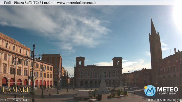 time-lapse frame, Forlì - Piazza Saffi webcam