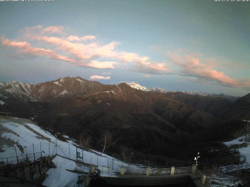 time-lapse frame, Bielmonte M. Marca vista M. Rosa e Valsessera webcam