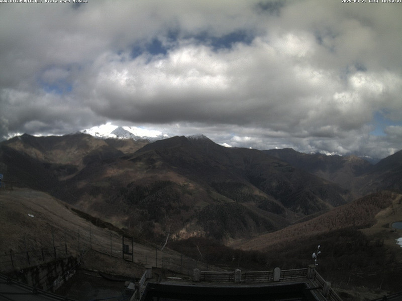 time-lapse frame, Bielmonte M. Marca vista M. Rosa e Valsessera webcam