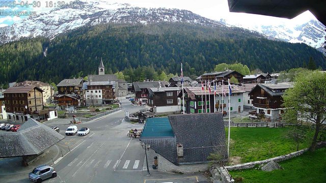 time-lapse frame, Macugnaga webcam