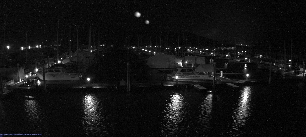 time-lapse frame, Seward Harbor webcam