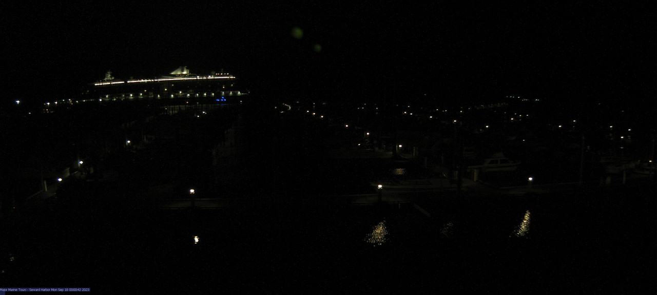 time-lapse frame, Seward Harbor webcam