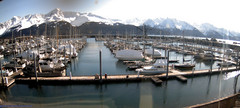 view from Seward Harbor on 2024-03-28
