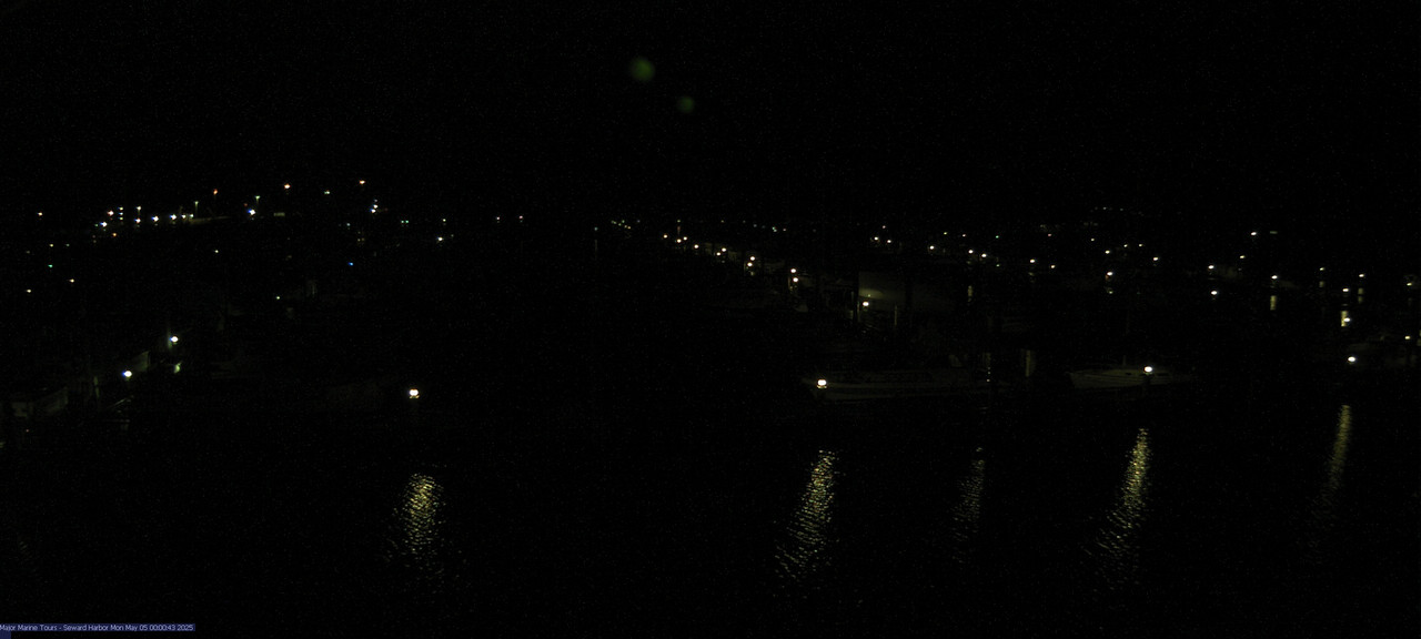 time-lapse frame, Seward Harbor webcam