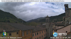 view from Portico di Romagna on 2025-04-18