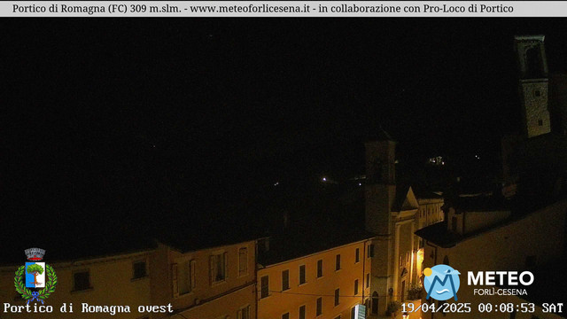 time-lapse frame, Portico di Romagna webcam