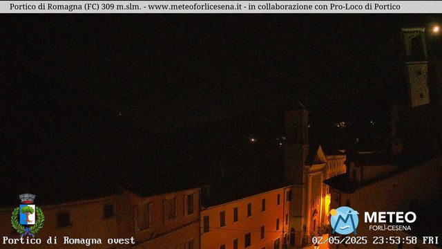 time-lapse frame, Portico di Romagna webcam