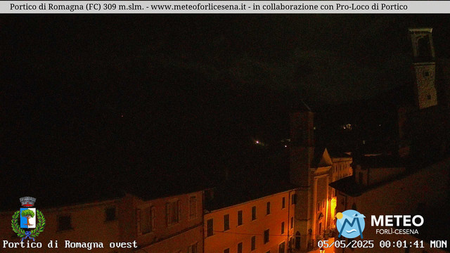 time-lapse frame, Portico di Romagna webcam