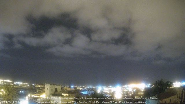 time-lapse frame, Adeje SW webcam