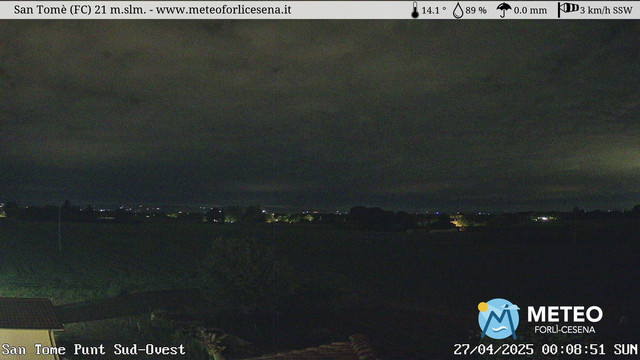 time-lapse frame, San Tomè webcam