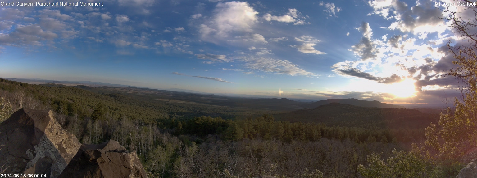 time-lapse frame, Mt Logan webcam
