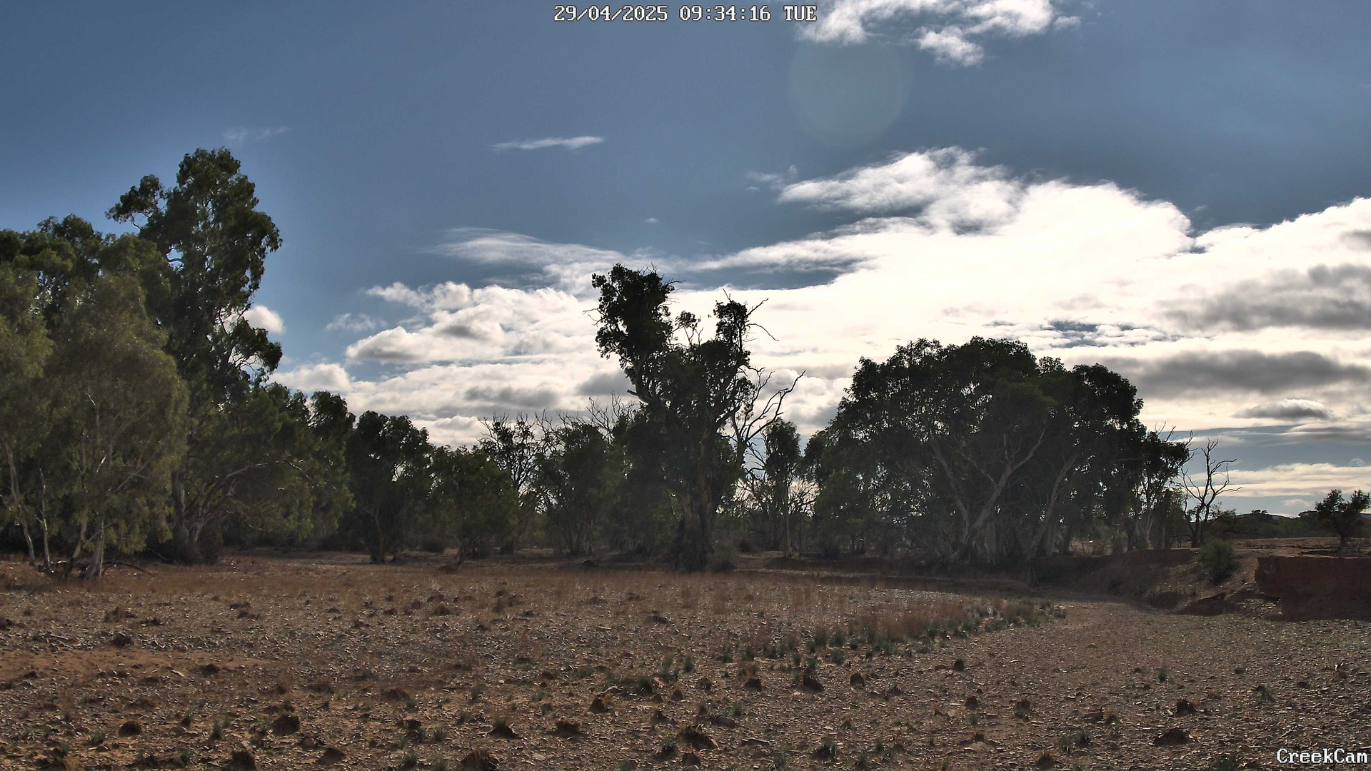 time-lapse frame, CreekCam webcam