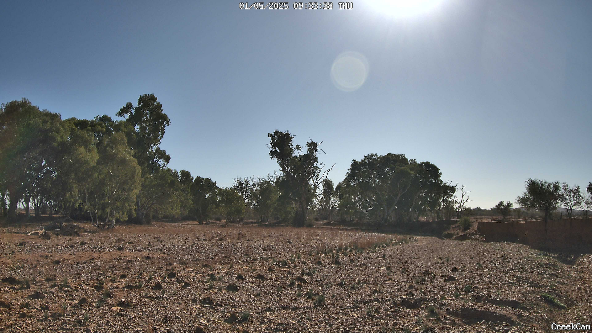 time-lapse frame, CreekCam webcam
