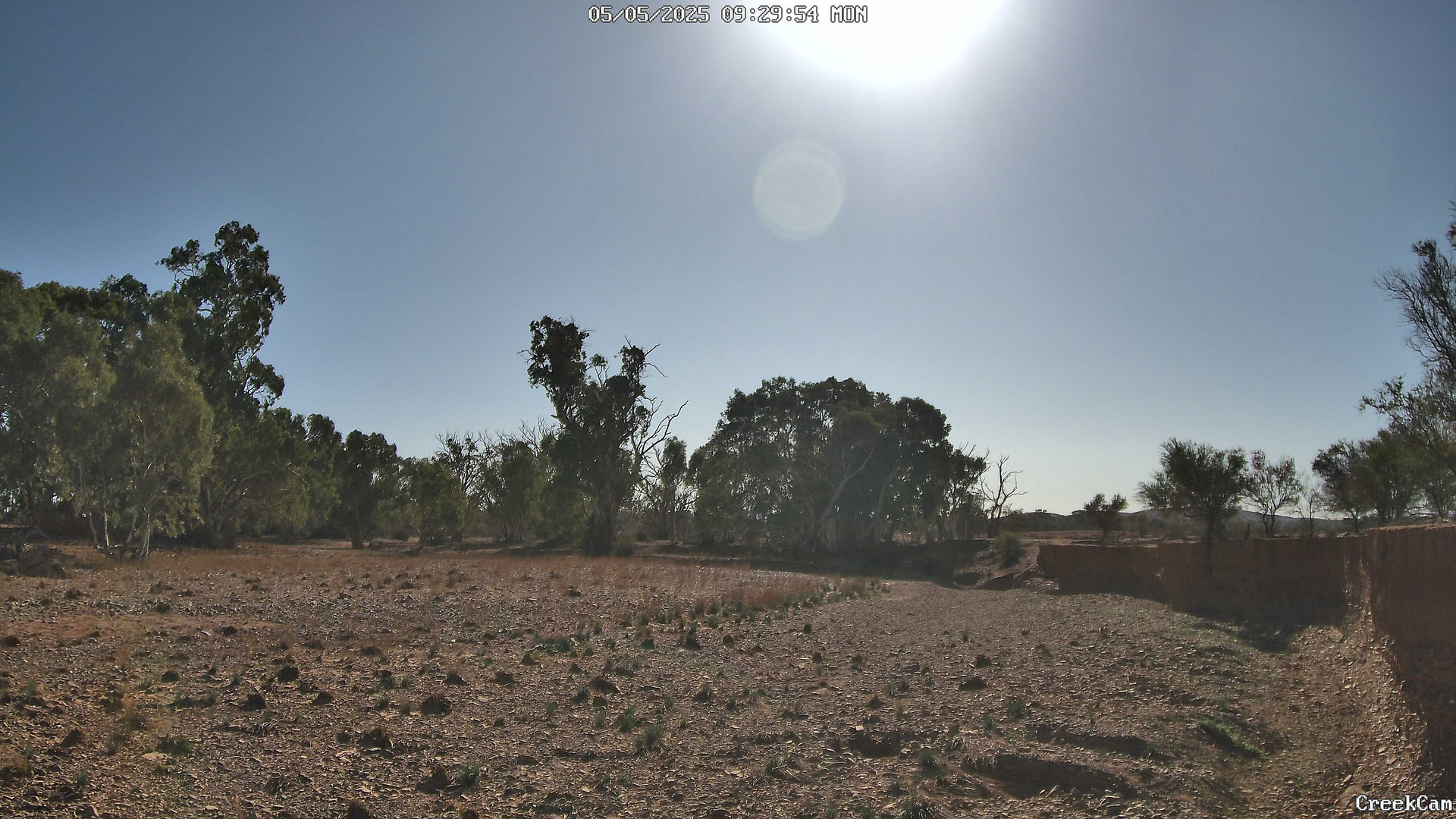time-lapse frame, CreekCam webcam
