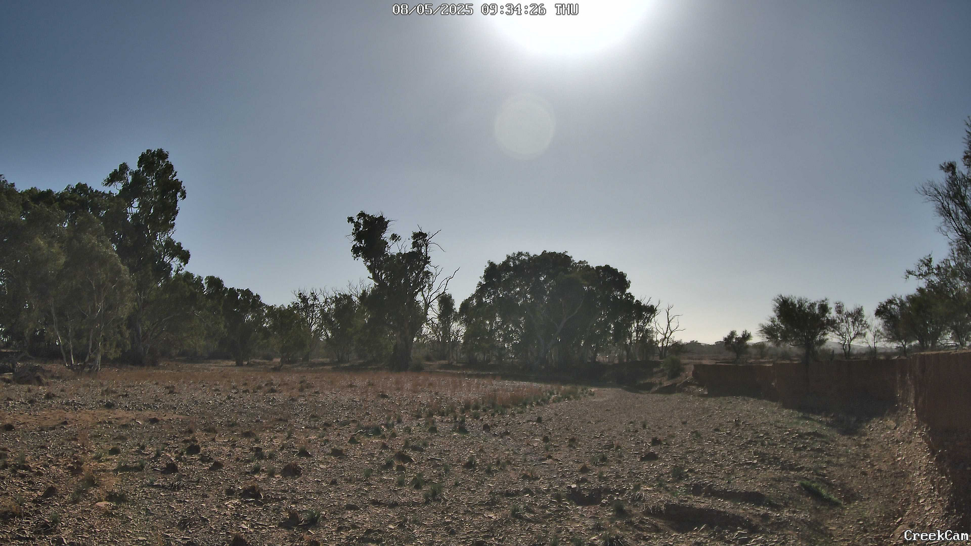 time-lapse frame, CreekCam webcam