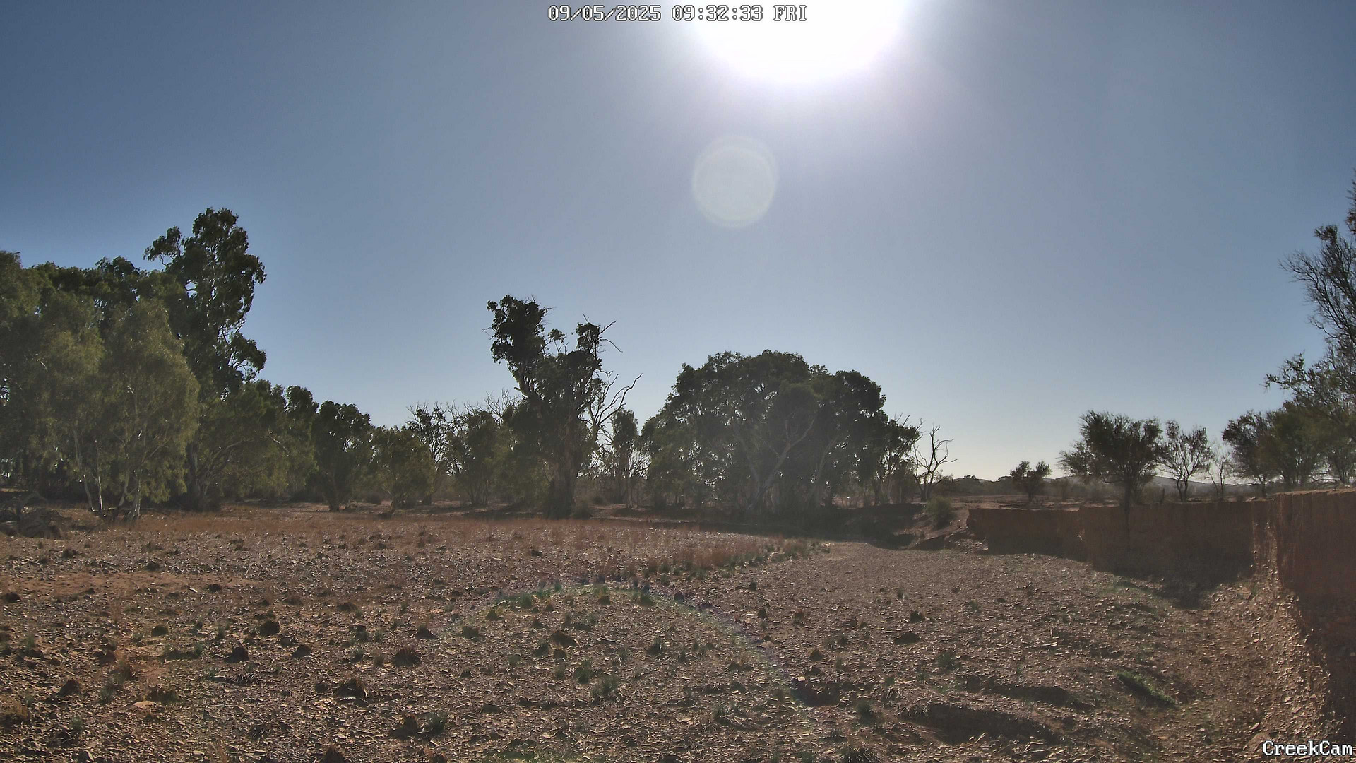 time-lapse frame, CreekCam webcam