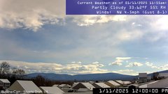 view from Stuarts Draft, VA on 2025-01-11