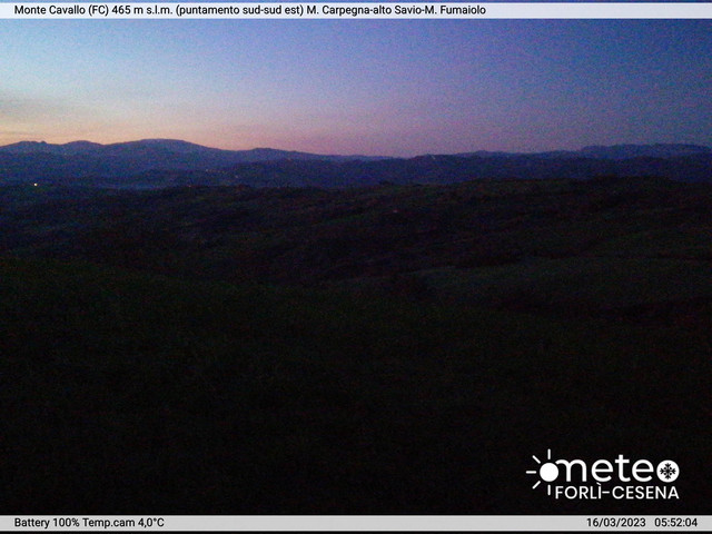 time-lapse frame, Monte Cavallo Sud-Est webcam