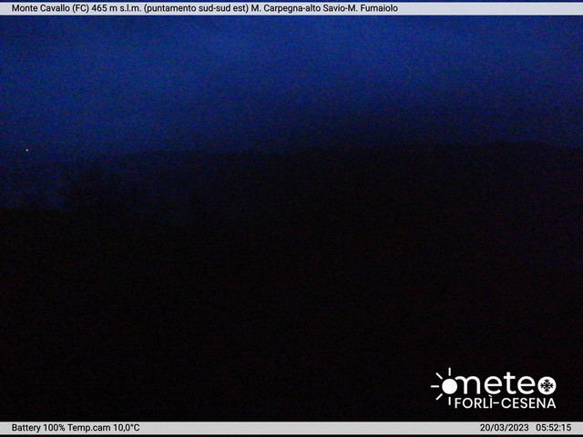 time-lapse frame, Monte Cavallo Sud-Est webcam