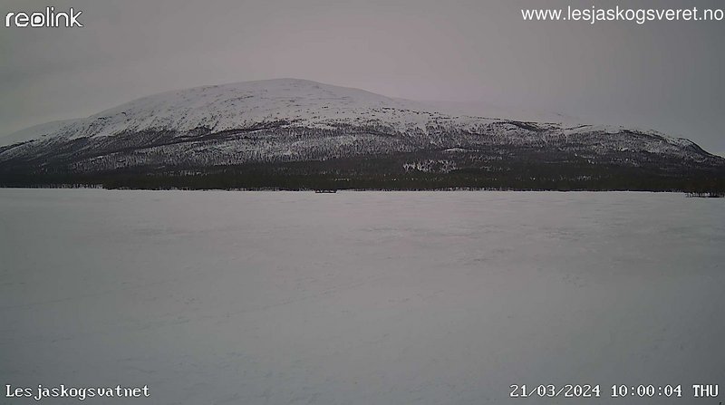 time-lapse frame, Lesjaskogsvatnet webcam