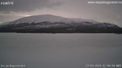 view from Lesjaskogsvatnet on 2024-03-27