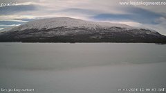 view from Lesjaskogsvatnet on 2024-03-30