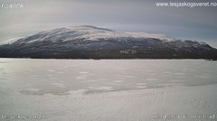 view from Lesjaskogsvatnet on 2024-04-06