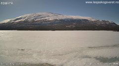 view from Lesjaskogsvatnet on 2024-04-15