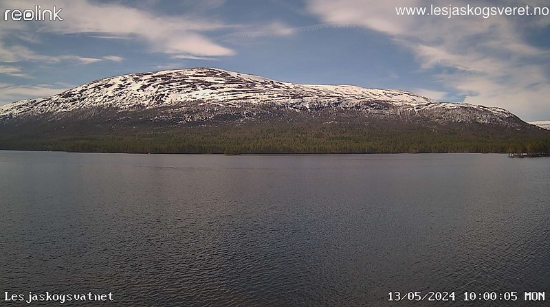 time-lapse frame, Lesjaskogsvatnet webcam